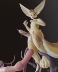  3d_(artwork) absurd_res anthro big_ears blender_(software) blush canid canine crumpets_fennec crumpetsfennec digital_media_(artwork) fennec forced foreskin fox genitals girly hi_res male mammal penis rape restrained restrained_legs solo tentacle_rape tentacle_sex tentacles 
