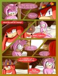  2020 absurd_res amy_rose anthro bdsm bodily_fluids bondage bound breech_loader clothing comic crying detailed_background dialogue duo echidna english_text eulipotyphlan female fur green_eyes hands_tied handwear hat headgear headwear hedgehog hi_res kidnapping knuckles_the_echidna male mammal monotreme nude purple_eyes restraints rope rope_bondage sega sonic_the_hedgehog_(series) tears text toso video_games 