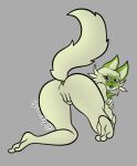  anthro felid feline female genitals hi_res irgramfox mammal nintendo nintendo_switch nude pok&eacute;mon pok&eacute;mon_(species) pussy solo sprigatito video_games 