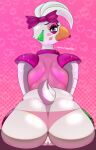  absurd_res anthro big_butt butt clothing dododragon56 female five_nights_at_freddy&#039;s five_nights_at_freddy&#039;s:_security_breach genitals glamrock_chica_(fnaf) hi_res looking_at_viewer looking_back looking_back_at_viewer panties pussy scottgames solo underwear video_games 