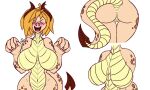  anthro draco&#039;s_proyects dragon female hi_res model_sheet scalie solo 