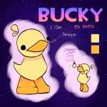  ambiguous_gender anatid anseriform avian bird bucky_(tgh) duck feral hi_res simple_coloring simple_eyes solo spanish_text text tgh toony 