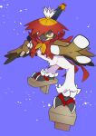  animal_focus beak bird brown_eyes commentary full_body highres hisuian_decidueye holding legs_apart no_humans open_mouth outstretched_hand owl pkpokopoko3 pokemon pokemon_(creature) purple_background red_pupils solo standing white_fur 