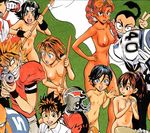  anezaki_mamori breasts casual clothed_male_nude_female cmnf eyeshield_21 flat_chest hiruma_youichi hosakawa_ikkyu kobayakawa_sena koharu_wakana konjo_katsuko naked nipples nude nude_filter photoshop pubic_hair pussy taki_suzuna uncensored undressing zenra 