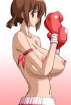  bb boxing_gloves breasts hinako_(issho_ni_training) issho_ni_training large_breasts nipples takaibiki 