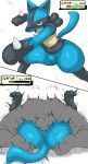  absurd_res anthro anthro_penetrated balls butt from_front_position genitals hi_res inumatori lucario male male_penetrating mating_press nintendo penetration penis pok&eacute;mon pok&eacute;mon_(species) sex simple_background video_games white_background 