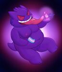  anthro breasts choshigaiden female flag gengar genitals ghost hi_res nintendo nude obese obese_female overweight overweight_female pok&eacute;mon pok&eacute;mon_(species) pussy short_stack slightly_chubby solo spirit text trans_(lore) trans_woman_(lore) video_games 