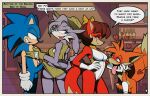  anthro archie_comics ardan_norgate balls blue_body blue_eyes blue_fur blush blush_lines brown_hair canid canine canis clothing dialogue erection eulipotyphlan female fiona_fox fox fur genitals gloves green_eyes hair handwear hedgehog hi_res human male male/female mammal miles_prower mustela mustelid musteline nicolette_the_weasel open_mouth orange_body orange_fur penis purple_body purple_fur red_body red_fur sega sonic_the_hedgehog sonic_the_hedgehog_(archie) sonic_the_hedgehog_(comics) sonic_the_hedgehog_(series) tongue tongue_out true_musteline 