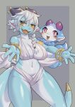  ai_ke_a anthro breasts clothing dragon duo female female/female hi_res nere su1ka 