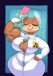  anthro big_breasts breasts bulumble-bee female flexing huge_breasts mammal muscular nickelodeon rodent sandy_cheeks sciurid solo spongebob_squarepants thick_thighs wide_hips 