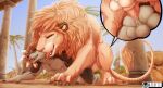  2022 anal anal_penetration anthro anthro_on_feral anthro_penetrated balls bedroom_eyes bestiality bodily_fluids canid canine detailed_background felid feral feral_penetrating feral_penetrating_anthro fur genitals hi_res interspecies larger_feral licking licking_another licking_partner lion magayser male male/male male_penetrated male_penetrating male_penetrating_male mammal narrowed_eyes pantherine penetration penile penile_penetration penis penis_in_ass saliva seductive sex size_difference smaller_anthro teeth text tongue tongue_out 