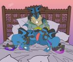  absurd_res adult anthro fellatio group harem harem_boy harem_jewelry harem_outfit hi_res lucario male male/male nintendo oral penile pok&eacute;mon pok&eacute;mon_(species) riolu sex slave sofi_harper teenager video_games worship young 