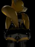  absurd_res anthro canid canine fox fox_mccloud hi_res latex male mammal nintendo rear_view rubber solo star_fox themeshow101 video_games 