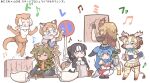  6+girls :3 :d ;) =_= ^^^ animal_ears antlers arizonan_jaguar_(kemono_friends) aurochs_(kemono_friends) beamed_eighth_notes big_hair black_gloves black_hair blonde_hair blue_bow blue_eyes blue_hair blue_neckwear bow bowtie breast_pocket brown_bow brown_eyes brown_footwear brown_gloves brown_hair brown_legwear brown_necktie camouflage cape_lion_(kemono_friends) closed_eyes closed_mouth contrapposto crescent crescent_earrings dark-skinned_female dark_skin drum earrings eighth_note elbow_gloves empty_eyes extra_ears eyebrows_visible_through_hair fingerless_gloves fur-trimmed_skirt fur_collar fur_trim gloves great_auk_(kemono_friends) green_hair green_skirt hand_up hat head_wings holding holding_pot holding_weapon horns indian_style instrument jaguar_ears jaguar_print jaguar_tail japanese_otter_(kemono_friends) japari_symbol jewelry jumping kemono_friends lion_ears lion_tail long_hair long_sleeves looking_at_viewer miniskirt multicolored_hair multiple_girls music musical_note necktie one_eye_closed open_mouth otter_ears otter_tail passenger_pigeon_(kemono_friends) pink_hair playing_instrument pleated_skirt pocket pot print_legwear print_skirt purple_eyes red_eyes road_sign scarf scene_reference shirt short_hair short_sleeves sign simple_background sitting sivatherium_(kemono_friends) skirt sleeveless sleeveless_shirt smile spoilers tail tail_feathers tanaka_kusao thighhighs very_long_hair vest wariza weapon white_background white_hair yellow_footwear yellow_legwear yellow_skirt zettai_ryouiki 