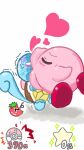 &lt;3 ambiguous_gender blush covering covering_face cross-popping_vein damage draining duo embrace eyes_closed hi_res hug huge_lips kirby kirby_(series) kissing maxim_tomato nintendo pok&eacute;mon pok&eacute;mon_(species) regunya shaking shocked smothering squirtle sucking super_smash_bros. tackle video_games vitality_drain 