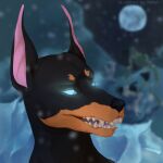  anthro blizzard_entertainment canid canine canis death_knight dobermann domestic_dog hart_raspel male mammal northrend pinscher sheryl_art solo undead video_games warcraft 