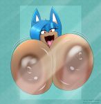  absurd_res against_surface angelthecatgirl anthro areola big_breasts blue_hair blush breast_squish breasts breasts_against_glass brown_nipples bust_portrait canid canine canis cornchip21 domestic_dog female hair half-closed_eyes hi_res huge_breasts hyper hyper_breasts looking_at_viewer mammal narrowed_eyes nipples on_glass open_mouth portrait red_eyes skye_(angelthecatgirl) solo squish tongue tongue_out 