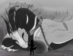  2022 claws digital_media_(artwork) dragon fur padjetxharrington paws scales spines wingless_dragon 