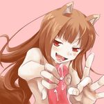  animal_ears blush flick handjob holo horo penis smile spice_and_wolf tail 