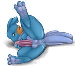  1boy after_sex anus ass autofellatio balls blue_body cum cum_in_ass cum_inside cute digitigrade erection fellatio full_body furry green_eyes hindpaw looking_at_viewer lying male male_focus masturbation mudkip nintendo nude on_side oral paws penis plain_background pok&#233;mon pokemon presenting soles solo spread_legs spreading tapering_penis testicles tojo_the_thief uncensored video_games white_background 