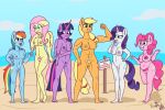  abs absurd_res anthro applejack_(mlp) beach blonde_hair blue_body blue_eyes blue_nipples breasts collarbone cutie_mark day earth_pony equid equine erenerakhard feet female fist fluttershy_(mlp) freckles friendship_is_magic genitals green_eyes grey_nipples hair hasbro hi_res horn horse mammal multicolored_hair multicolored_tail muscular muscular_anthro muscular_female my_little_pony navel nipples nude orange_body orange_nipples pegasus pink_body pink_hair pink_nipples pink_tail pinkie_pie_(mlp) pony pubes purple_body purple_eyes purple_hair purple_nipples purple_tail pussy rainbow_dash_(mlp) rainbow_hair rainbow_tail rarity_(mlp) seaside sign skinny sky slightly_chubby small_breasts standing thick_thighs twilight_sparkle_(mlp) unicorn white_body wide_hips winged_unicorn wings yellow_body yellow_nipples yellow_tail 