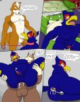  abdominal_bulge absurd_res amphibian anthro avian balls beak beak_fetish beak_play beak_sex beakjob big_penis bird bodily_fluids canid canine chastity_cage chastity_device cum cum_in_ass cum_inflation cum_inside falco_lombardi fox fox_mccloud frog genital_fluids genitals group hi_res inflation lagomorph leporid male male/male mammal nintendo oral penis peppy_hare pizzaozzy_(artist) rabbit sex slippy_toad star_fox stretched_anus submissive submissive_male toad_(frog) video_games 
