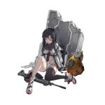  1girl assault_rifle bangs black_hair black_legwear blood blood_on_face boots breasts choker cleavage cloak collarbone dress eyebrows_visible_through_hair full_body girls&#039;_frontline gloves gun long_hair long_sleeves looking_down magazine_(weapon) medium_breasts official_art on_floor one_eye_closed open_mouth orange_eyes promotional_art qbz-191 qbz-191_(girls&#039;_frontline) rain rifle sad shuzi simple_background single_thighhigh snowflakes solo thighhighs transparent_background water_drop weapon weapon_on_floor weapon_removed white_choker white_cloak white_dress white_footwear white_gloves 