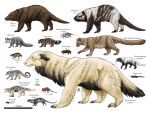  absurd_res allotheria black_body brown_body claws diagram dryolestid feral fictional_species hi_res mammal metatherian mottled mottled_body multituberculate pale_relics piebald piebald_body reptile scalie speculation synapsid tuatara white_body 