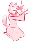  2015 anthro clothing digital_media_(artwork) duo fellatio gesture hi_res jam_(artist) looking_at_viewer male male/male oral penile religious_clothing reverend_wolf_(jam) sex simple_background smile thumbs_up 