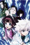  alluka_zoldyck black_eyes black_hair blue_eyes brother_and_sister brothers hunter_x_hunter illumi_zoldyck kalluto_zoldyck killua_zoldyck lightning male_focus milluki_zoldyck multiple_boys pitatann siblings smile white_hair 