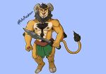  absurd_res bovid caprine darius felid feline hi_res hooves horn hybrid invalid_tag leonhardt lion male mammal melee_weapon pantherine rufusrooskram solo sword warrior weapon 