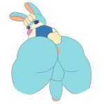  animal_crossing anthro balls big_(disambiguation) butt clothing crossing genitals go0pg hi_res invalid_tag lagomorph leporid male mammal nintendo nude penis rabbit sasha_(animal_crossing) simple_background solo video_games 