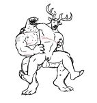  absurd_res anthro anthro_on_anthro balls carrying_partner cervid dickarmdaryl_(artist) duo genitals hi_res leopard_seal male male/male mammal marine mastectomy_scar muscular penetration penis phalloplasty pinniped pussy ray_maximus_(dickarmdaryl) scar seal sitting_on_penis trans_(lore) trans_man_(lore) tyrus_titan_(oc) vaginal vaginal_penetration 