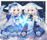  animal_ears fox_ears fox_girl fox_tail hair_ribbon long_hair original ribbon sakurada_shiro tagme tail white_hair white_legwear yun_(dust-i1) 