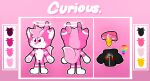  angel anthro antlers canid canine canis cervid clothing collar curiefox digital_media_(artwork) english_text fox fur hair halo hoodie horn hybrid male male/male mammal model_sheet pawpads paws pink simple_background smile solo standing text topwear toxicalpopsicle 