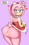 absurd_res amy_rose anthro anus big_butt breasts butt clothed clothing eulipotyphlan female genitals hedgehog hi_res mammal presenting presenting_hindquarters pussy redradrebel sega solo sonic_the_hedgehog_(series) 