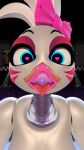  16:9 3d_(artwork) absurd_res animatronic anthro avian bird chica_(fnaf) chicken digital_media_(artwork) female five_nights_at_freddy&#039;s galliform gallus_(genus) hi_res looking_at_viewer machine open_mouth phasianid robot scottgames smile solo sonic-mj toy video_games widescreen 