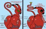  &lt;3 angry anthro ass_up backsack balls bent_over big_balls big_butt blush blush_lines bodily_fluids bubble_butt butt butt_focus butt_grab demon denum(sillygoose) ears_back ears_down genitals glistening glistening_body glistening_skin green_eyes grope_from_behind hand_on_butt hi_res holding_butt humanoid humanoid_hands imp looking_back male male/male markings narrowed_eyes nude open_mouth pivoted_ears raised_tail red_body red_butt short_stack sillymfgoose slap small_waist solo spanking sweat tail_markings tail_motion text thick_thighs tongue wide_hips 