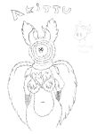  1_eye akittu_(character) angel animal_humanoid anthro black_body black_fur breasts circle_eyes clothing digital_media_(artwork) english_text feathered_wings feathers featureless_breasts female fluffy fluffy_breasts fluffy_chest fluffy_ears fluffy_wings fur gloves_(marking) hi_res horn humanoid hybrid lagomorph lagomorph_humanoid leporid leporid_humanoid lilya_nida mammal mammal_humanoid markings mostly_nude multicolored_body multicolored_fur navel neck_tuft nidorina nintendo pok&eacute;mon pok&eacute;mon_(species) pupils rabbit rabbit_ears rabbit_humanoid scalie scarf scarf_only simple_background solo strange_eyes text topwear tuft two_tone_body two_tone_fur unusual_face unusual_pupils video_games white_body white_fur wings x_eye x_eyes 