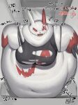  anthro bellylliumu clothing female hi_res morbidly_obese morbidly_obese_anthro morbidly_obese_female nintendo obese obese_anthro obese_female oruka0827 overweight overweight_anthro overweight_female pok&eacute;mon pok&eacute;mon_(species) solo torn_clothing video_games weight_gain zangoose 