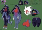  absurd_res anthro big_breasts breasts butt clothed clothing digital_media_(artwork) duo fan_character female gabriella_(shieradevil) garchomp hi_res huge_breasts looking_at_viewer lycanroc lynae_(shieradevil) midnight_lycanroc nintendo pok&eacute;mon pok&eacute;mon_(species) shaded shieradevil simple_background sketch smile solo thick_thighs video_games 