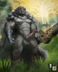 2022 anthro armor balls big_penis biped blaidd_(elden_ring) boots canid canine canis cape clothing detailed_background digital_media_(artwork) elden_ring erection footwear fromsoftware fur gauntlets genitals gloves greatsword grey_body grey_fur handwear hi_res holding_object holding_sword holding_weapon humanoid_genitalia humanoid_penis male mammal melee_weapon muscular muscular_anthro muscular_male nexus outside penis purple_eyes solo sword video_games weapon wolf 