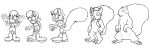 2021 3:1 anthro anthro_to_feral archie_comics buckteeth clothing dumbochumbo female feral greyscale growth mammal mental_change monochrome open_mouth rodent sally_acorn sciurid sega simple_background solo sonic_the_hedgehog_(archie) sonic_the_hedgehog_(comics) sonic_the_hedgehog_(series) tail tail_growth teeth torn_clothing transformation tree_squirrel white_background
