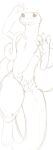  &lt;3 &lt;3_eyes 2018 4_toes 5_fingers anthro anus big_tail biped bird&#039;s-eye_view blep blush bodily_fluids brown_and_white charchu_(artist) claws clitoral_hood clitoris crusch_lulu dakimakura_design digital_drawing_(artwork) digital_media_(artwork) digitigrade eyelashes feet female finger_claws fingers flat_chested front_view genitals hi_res high-angle_view humanoid_hands line_art lixard lizardman_(overlord) long_neck long_tail looking_at_viewer lying monochrome on_back one_leg_up overlord_(series) pussy raised_arm raised_leg saliva simple_background sketch smile smiling_at_viewer soles solo spread_pussy spreading tail_dimple thick_tail thick_thighs toe_claws toes tongue tongue_out unfinished urethra white_background 