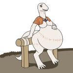 1:1 2018 4_toes albino anthro arm_markings bead_necklace belly belly_markings big_belly big_breasts big_tail biped breasts cape cape_only capelet clothing crusch_lulu cute_fangs derrysome digitigrade eyelashes featureless_breasts feet female flat_colors hi_res hitching_post hyper hyper_belly hyper_pregnancy jewelry leg_markings lizard lizardman_(overlord) long_neck long_tail looking_at_viewer markings membrane_(anatomy) mostly_nude neck_markings necklace non-mammal_breasts open_mouth open_smile orange_cape overlord_(series) pattern_cape pink_markings pregnant pregnant_female pupils red_eyes reptile scalie shadow simple_background slit_pupils smile smiling_at_viewer snout solo thick_tail thigh_markings toes tribal tribal_markings webbed_feet white_background white_body 