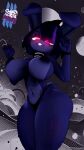 3d_(artwork) 4k 9:16 absurd_res animatronic anthro bearserker_og big_breasts big_butt blush bonfie bonfie_(cryptiacurves) bonnie_(cally3d) bonnie_(fnaf) breasts butt clothed clothing digital_media_(artwork) female female/female five_nights_at_freddy&#039;s fredina&#039;s_nightclub fur goth hair hi_res lagomorph leporid looking_at_viewer machine makeup mammal nipples nude open_mouth piercing rabbit robot scottgames simple_background solo tail thick_thighs white_body