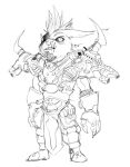  2018 anthro armor big_ears big_head bitter_(bristol) boots bottomwear breastplate bristol chin_tuft chua clothed clothed_anthro clothed_male clothing digital_drawing_(artwork) digital_media_(artwork) ear_tuft eyebrows facial_hair facial_tuft fan_character footwear front_view frown full-length_portrait fully_clothed fully_clothed_anthro fully_clothed_male gloves goatee handwear head_tuft loincloth looking_away male male_anthro mammal mohawk mouth_scar muscular muscular_anthro muscular_male nose_scar open_frown open_mouth pauldron portrait pseudo_hair rodent round_head short short_anthro short_male simple_background solo standing three-quarter_view tuft white_background wildstar 
