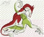 absurd_res anthro ass_up brother_(lore) brothers_(lore) butt collar duo fur green_body green_fur hi_res looking_at_another looking_at_another&#039;s_butt looking_at_butt looking_back looking_back_at_another male male/male nude raised_tail red_body red_fur sergal sibling_(lore) tail unknown_artist