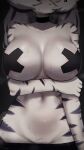 9:16 anthro big_breasts breasts felid female fur hair hi_res mammal nude omeki pantherine pasties simple_background solo striped_body striped_fur stripes tail thick_thighs tiger white_body white_fur white_hair wide_hips