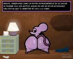 animated bonguitoweon butt_slap dildo male mammal mouse murid murine nude rodent sex_toy slap solo spanish_text text